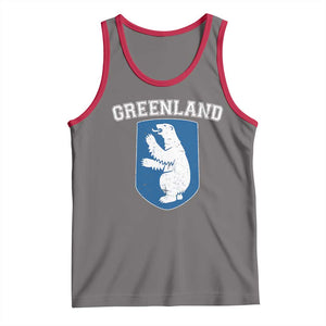 Greenland Tank Top Polar Bear Vintage Political Protest TS10 Deep Heather Red Print Your Wear