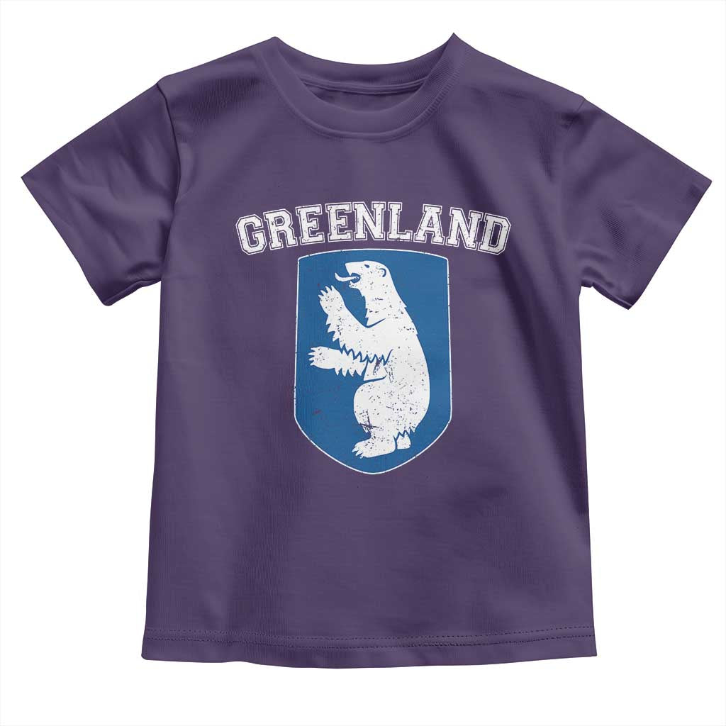 Greenland Toddler T Shirt Polar Bear Vintage Political Protest TS10 Purple Print Your Wear