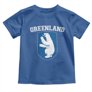 Greenland Toddler T Shirt Polar Bear Vintage Political Protest TS10 Royal Blue Print Your Wear