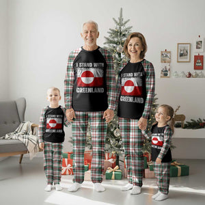 I Stand With Greenland Plaid Pajama Set Grunge Flag TS10 Christmas Plaid Print Your Wear