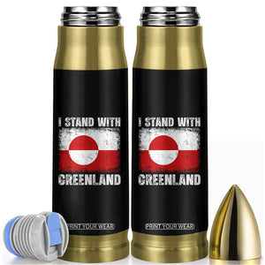I Stand With Greenland Bullet Tumbler Grunge Flag TS10 Black Print Your Wear