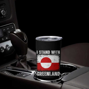 I Stand With Greenland Tumbler Cup Grunge Flag TS10 Print Your Wear