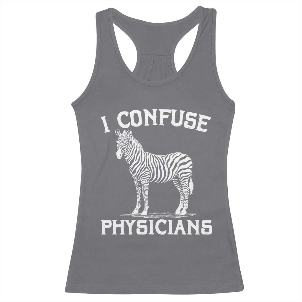 Rare Disease Awereness Racerback Tank Top Zebra Ribbon Cancer Warrior Gift TS10 Charcoal Print Your Wear