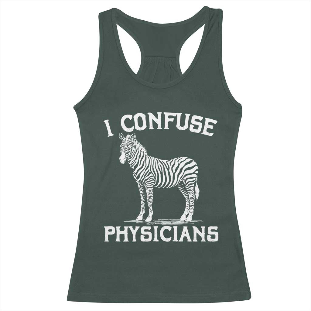 Rare Disease Awereness Racerback Tank Top Zebra Ribbon Cancer Warrior Gift TS10 Dark Forest Green Print Your Wear