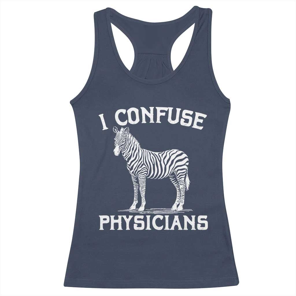 Rare Disease Awereness Racerback Tank Top Zebra Ribbon Cancer Warrior Gift TS10 Navy Print Your Wear