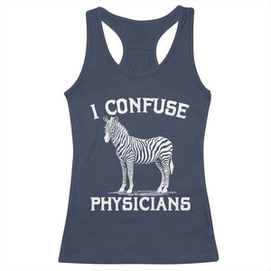 Rare Disease Awereness Racerback Tank Top Zebra Ribbon Cancer Warrior Gift TS10 Navy Print Your Wear
