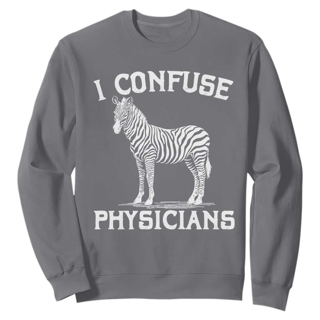 Rare Disease Awereness Sweatshirt Zebra Ribbon Cancer Warrior Gift TS10 Charcoal Print Your Wear