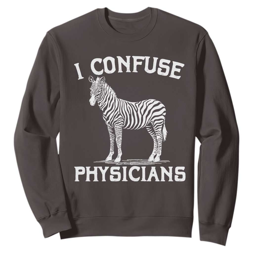 Rare Disease Awereness Sweatshirt Zebra Ribbon Cancer Warrior Gift TS10 Dark Chocolate Print Your Wear