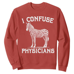 Rare Disease Awereness Sweatshirt Zebra Ribbon Cancer Warrior Gift TS10 Red Print Your Wear