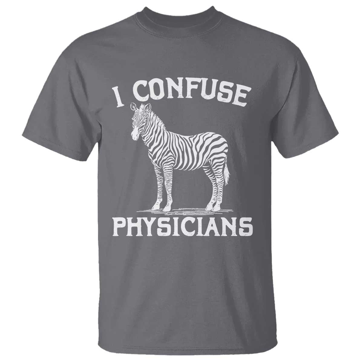 Rare Disease Awereness T Shirt Zebra Ribbon Cancer Warrior Gift TS10 Charcoal Print Your Wear