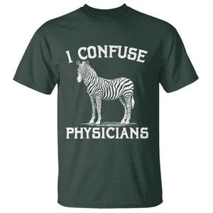 Rare Disease Awereness T Shirt Zebra Ribbon Cancer Warrior Gift TS10 Dark Forest Green Print Your Wear