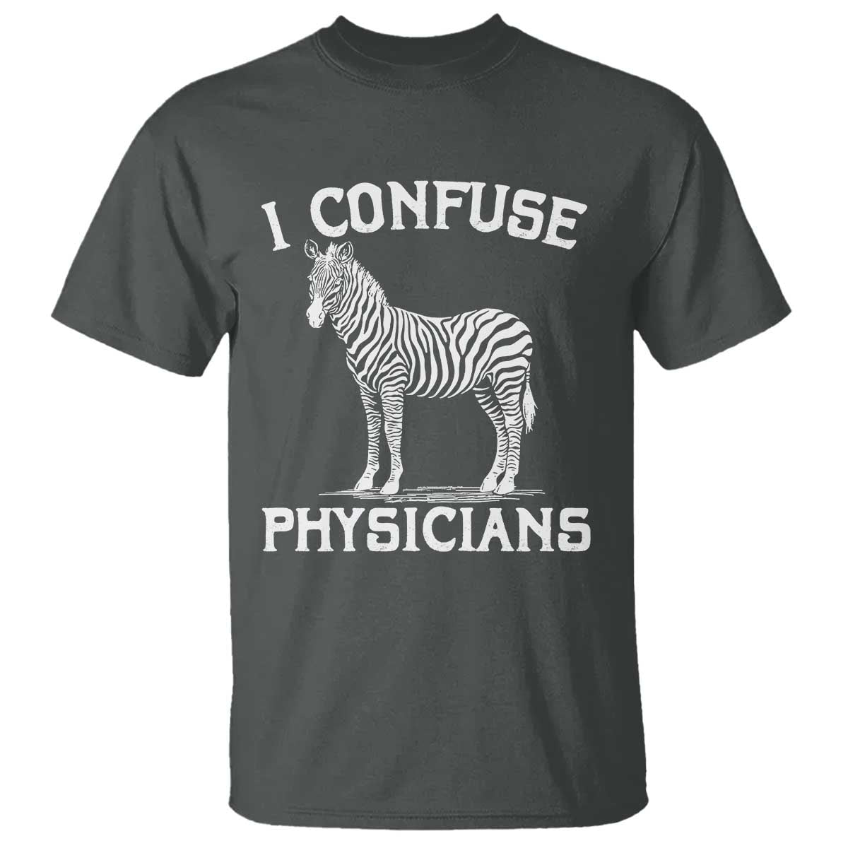 Rare Disease Awereness T Shirt Zebra Ribbon Cancer Warrior Gift TS10 Dark Heather Print Your Wear