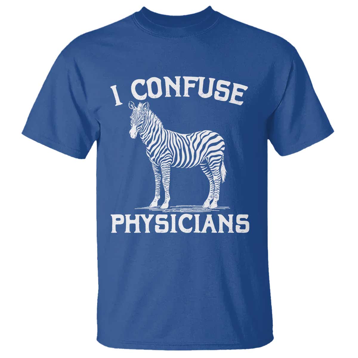 Rare Disease Awereness T Shirt Zebra Ribbon Cancer Warrior Gift TS10 Royal Blue Print Your Wear