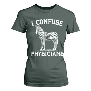 Rare Disease Awereness T Shirt For Women Zebra Ribbon Cancer Warrior Gift TS10 Dark Forest Green Print Your Wear