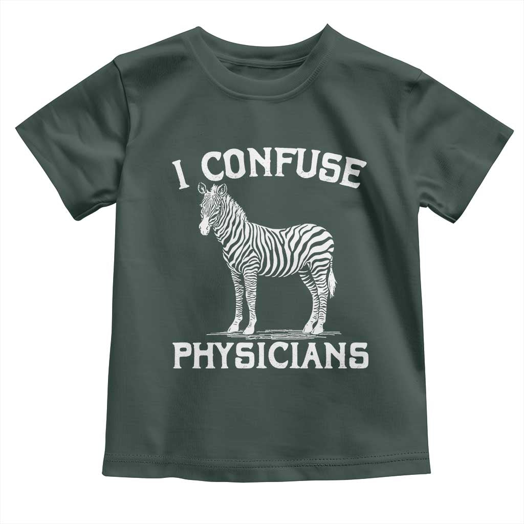 Rare Disease Awereness Toddler T Shirt Zebra Ribbon Cancer Warrior Gift TS10 Dark Forest Green Print Your Wear