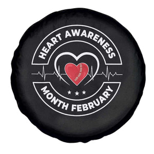 CHD Heart Disease Awareness Spare Tire Cover American Heart Health Month February TS10 Print Your Wear