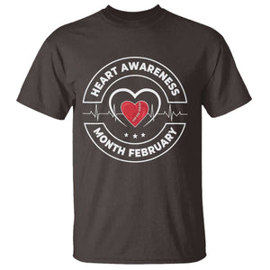 CHD Heart Disease Awareness T Shirt American Heart Health Month February TS10 Dark Chocolate Print Your Wear
