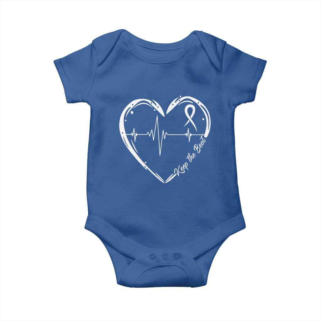 CHD Heart Disease Awareness Baby Onesie Wear Red Keep The Beat Heart Health TS10 Royal Blue Print Your Wear