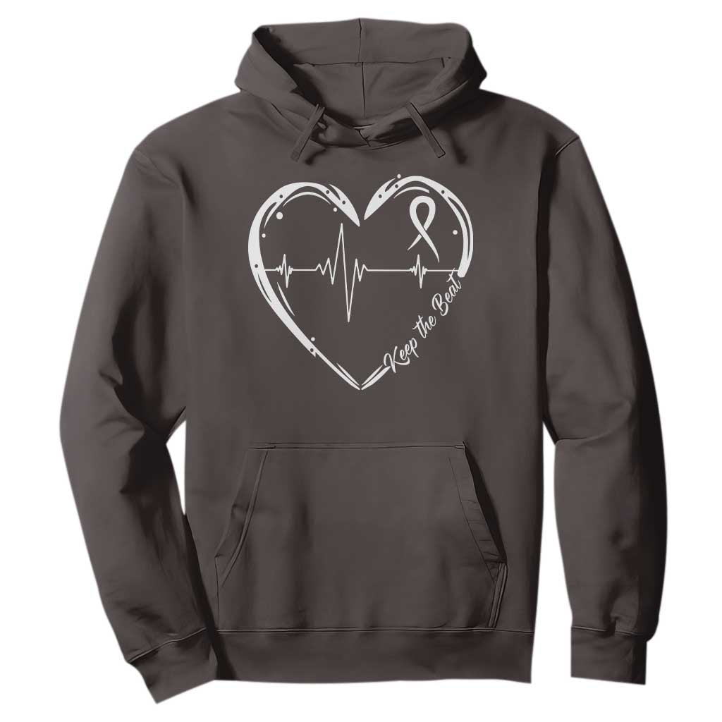 CHD Heart Disease Awareness Hoodie Wear Red Keep The Beat Heart Health TS10 Dark Chocolate Print Your Wear