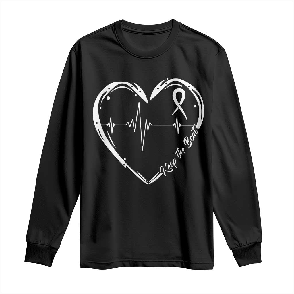 CHD Heart Disease Awareness Long Sleeve Shirt Wear Red Keep The Beat Heart Health TS10 Black Print Your Wear