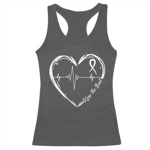 CHD Heart Disease Awareness Racerback Tank Top Wear Red Keep The Beat Heart Health TS10 Dark Heather Print Your Wear