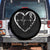 CHD Heart Disease Awareness Spare Tire Cover Wear Red Keep The Beat Heart Health TS10 No hole Black Print Your Wear