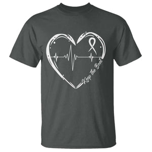 CHD Heart Disease Awareness T Shirt Wear Red Keep The Beat Heart Health TS10 Dark Heather Print Your Wear