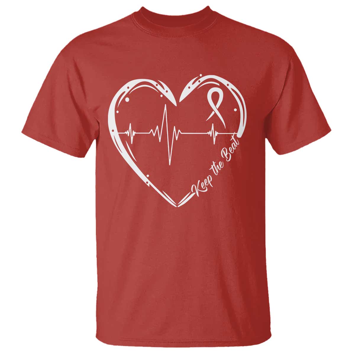 CHD Heart Disease Awareness T Shirt Wear Red Keep The Beat Heart Health TS10 Red Print Your Wear