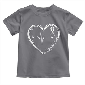 CHD Heart Disease Awareness Toddler T Shirt Wear Red Keep The Beat Heart Health TS10 Charcoal Print Your Wear