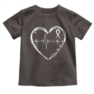 CHD Heart Disease Awareness Toddler T Shirt Wear Red Keep The Beat Heart Health TS10 Dark Chocolate Print Your Wear