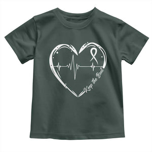 CHD Heart Disease Awareness Toddler T Shirt Wear Red Keep The Beat Heart Health TS10 Dark Forest Green Print Your Wear
