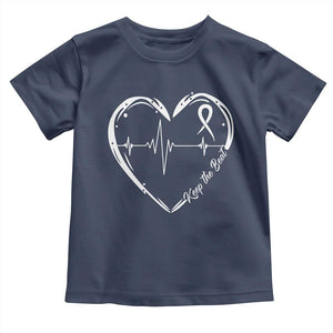 CHD Heart Disease Awareness Toddler T Shirt Wear Red Keep The Beat Heart Health TS10 Navy Print Your Wear