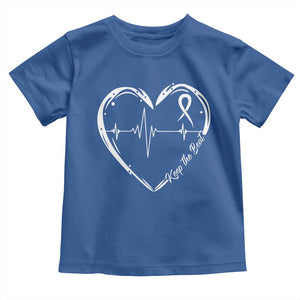 CHD Heart Disease Awareness Toddler T Shirt Wear Red Keep The Beat Heart Health TS10 Royal Blue Print Your Wear