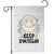 Multiple Sclerosis Awareness Garden Flag Keep Smyelin MS Support TS10 White Print Your Wear