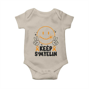 Multiple Sclerosis Awareness Baby Onesie Keep Smyelin MS Support TS10 Sand Print Your Wear