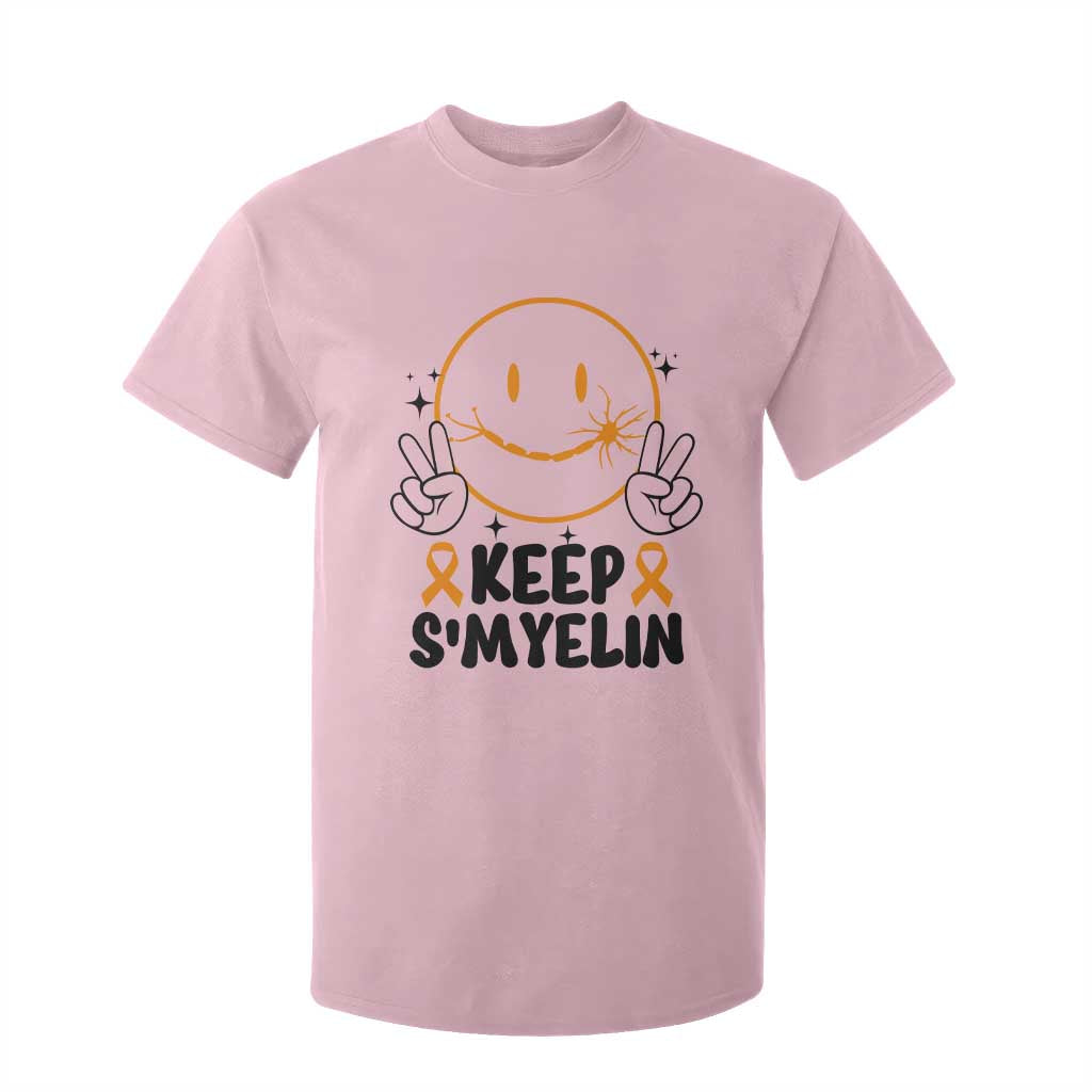 Multiple Sclerosis Awareness T Shirt For Kid Keep Smyelin MS Support TS10 Light Pink Print Your Wear
