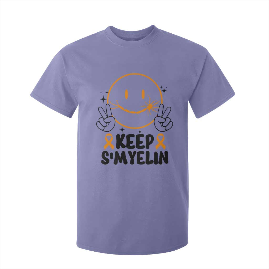Multiple Sclerosis Awareness T Shirt For Kid Keep Smyelin MS Support TS10 Violet Print Your Wear