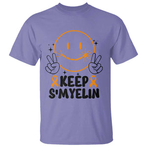 Multiple Sclerosis Awareness T Shirt Keep Smyelin MS Support TS10 Violet Print Your Wear