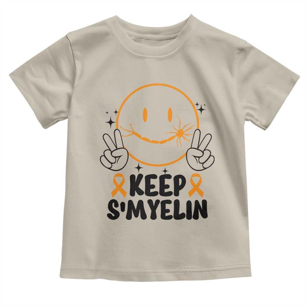 Multiple Sclerosis Awareness Toddler T Shirt Keep Smyelin MS Support TS10 Sand Print Your Wear