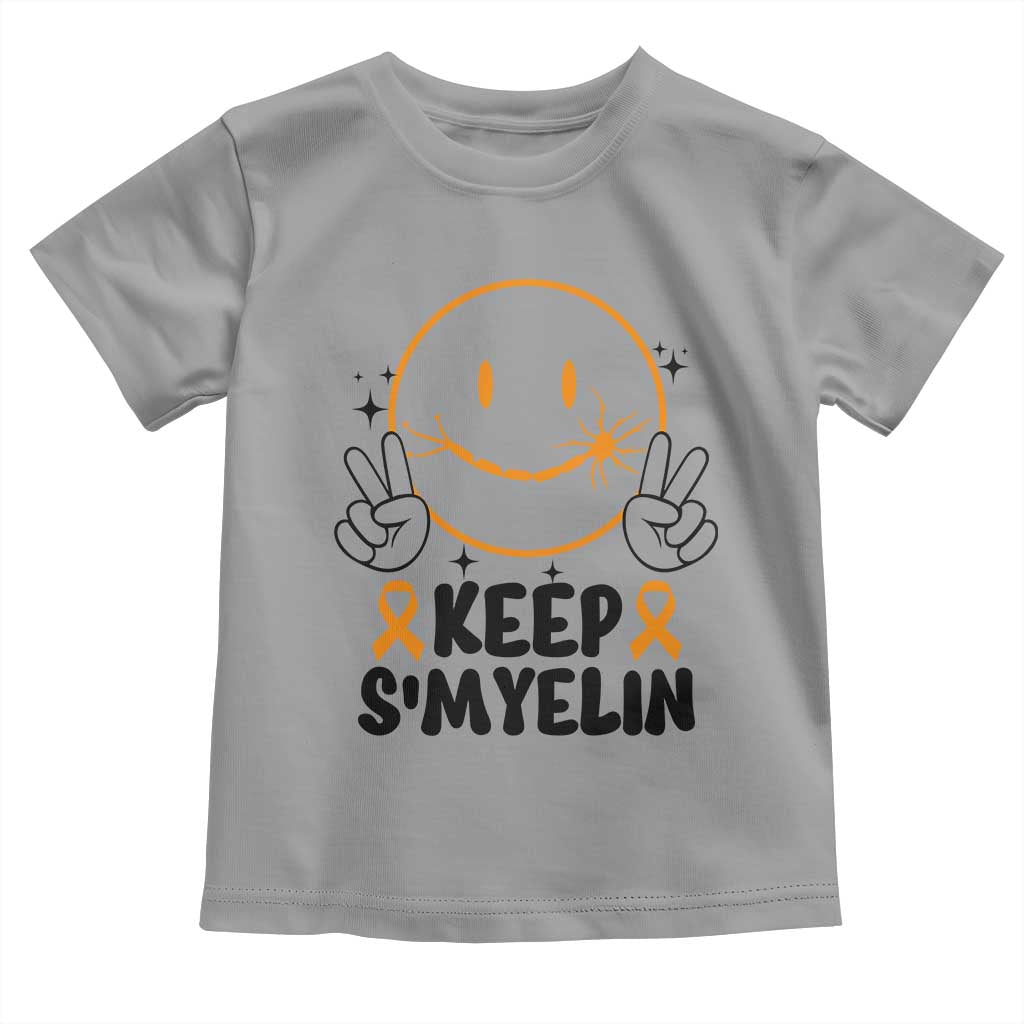 Multiple Sclerosis Awareness Toddler T Shirt Keep Smyelin MS Support TS10 Sport Gray Print Your Wear