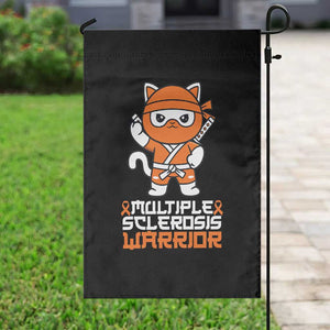 Multiple Sclerosis Warrior Garden Flag Orange Ribbon MS Ninja TS10 Print Your Wear