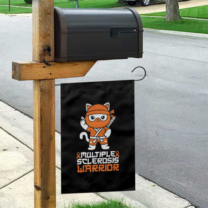 Multiple Sclerosis Warrior Garden Flag Orange Ribbon MS Ninja TS10 Print Your Wear
