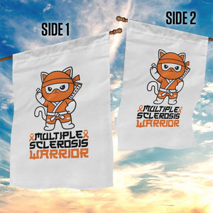 Multiple Sclerosis Awareness Garden Flag Orange Ribbon MS Warrior Ninja TS10 Print Your Wear