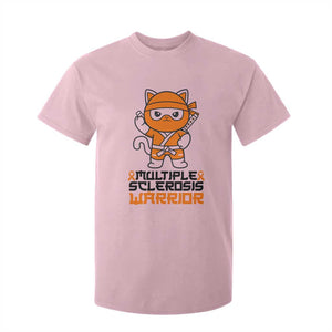 Multiple Sclerosis Awareness T Shirt For Kid Orange Ribbon MS Warrior Ninja TS10 Light Pink Print Your Wear