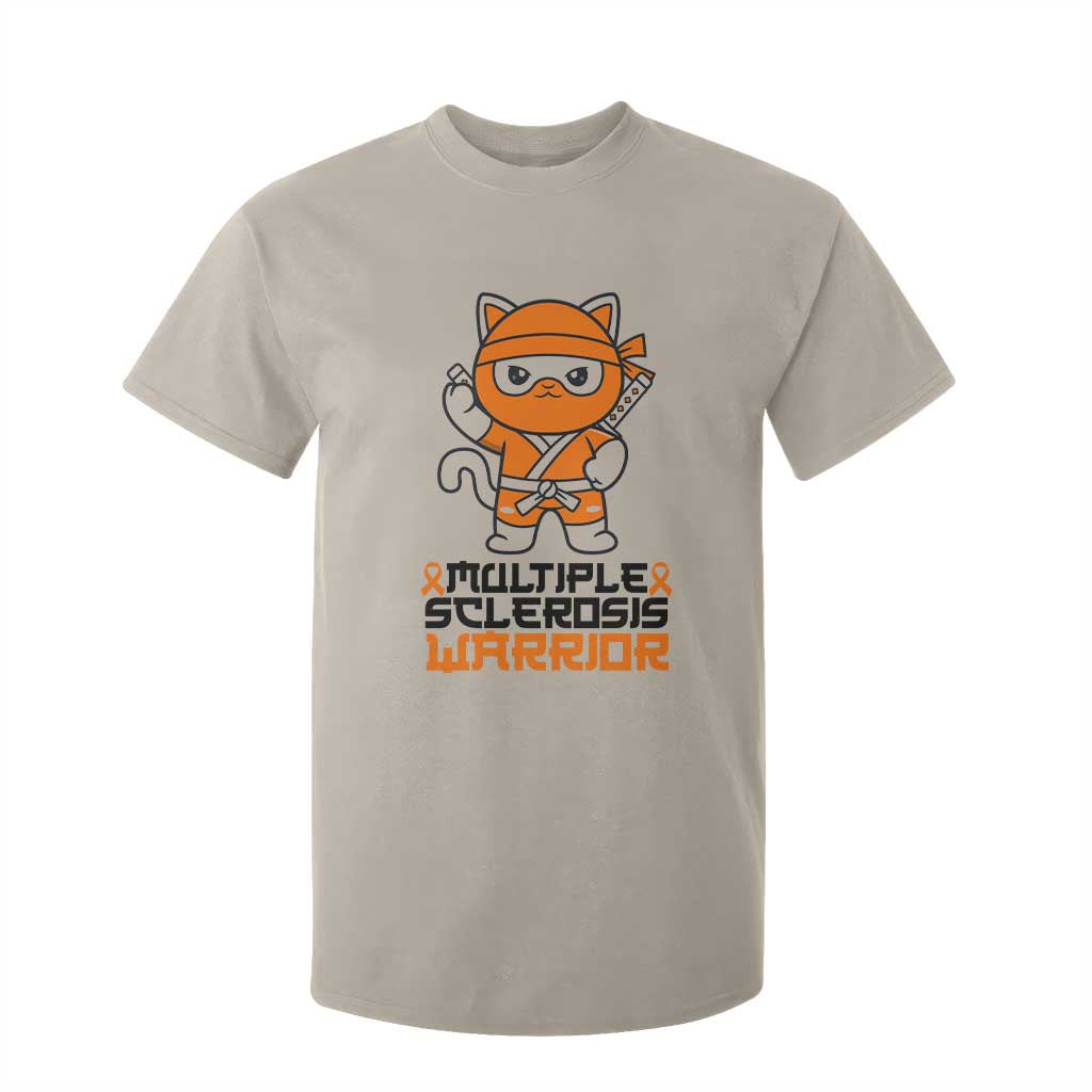 Multiple Sclerosis Awareness T Shirt For Kid Orange Ribbon MS Warrior Ninja TS10 Sand Print Your Wear