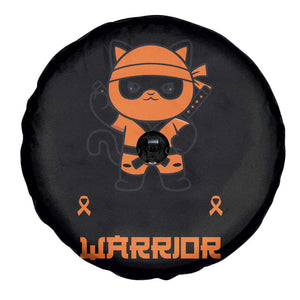Multiple Sclerosis Awareness Spare Tire Cover Orange Ribbon MS Warrior Ninja TS10 Print Your Wear