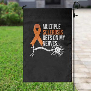 Multiple Sclerosis Awareness Garden Flag Orange Ribbon MS Gets On My Nerves TS10 Print Your Wear