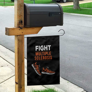 Fight MS Garden Flag Orange Ribbon Multiple Sclerosis Awareness TS10 Print Your Wear