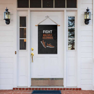 Fight MS Garden Flag Orange Ribbon Multiple Sclerosis Awareness TS10 Print Your Wear