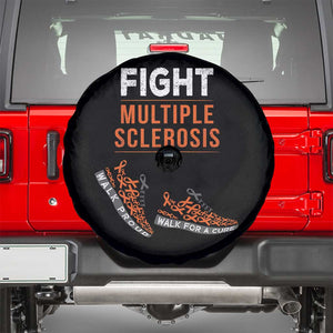 Fight MS Spare Tire Cover Orange Ribbon Multiple Sclerosis Awareness TS10 Black Print Your Wear